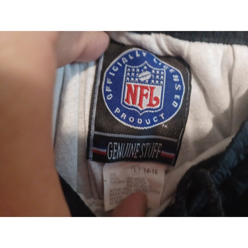 Vintage Green Bay Packers Black NFL Parachute Track Pants Size L (14-16)24x27 - Picture 4 of 5